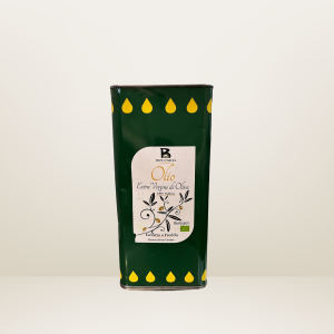 Olio Extravergine di Oliva da agricoltura biologica - varietà Carolea - latta da 5Lt